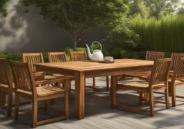 Teakholz im Fokus: Pflege und Design von Gartenmöbeln