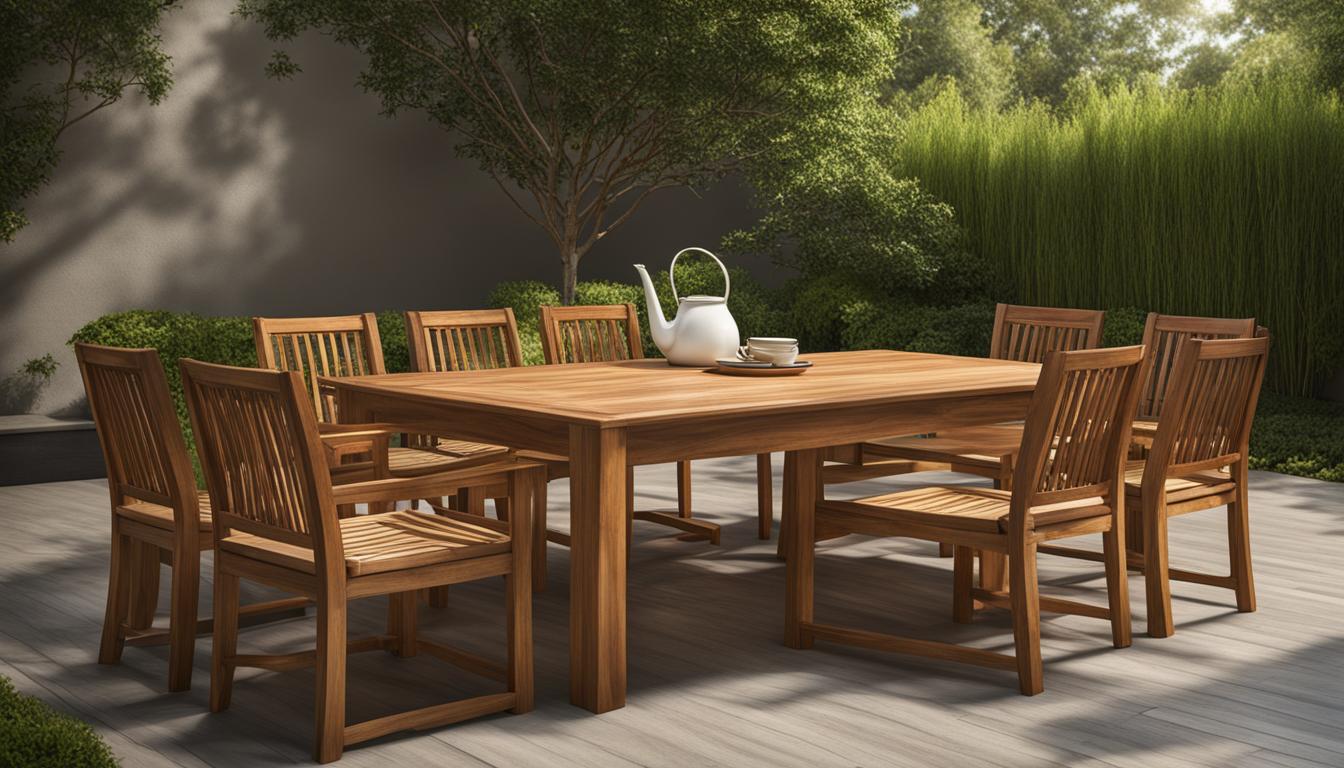 Teakholz im Fokus: Pflege und Design von Gartenmöbeln